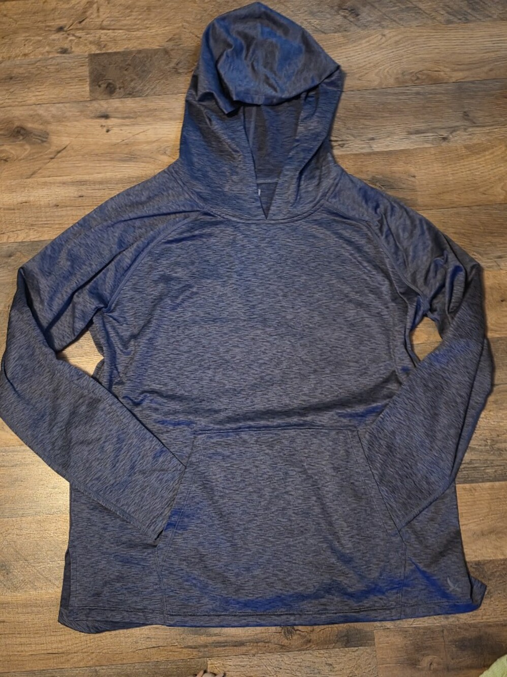 Eddie Bauer Space Dye Lightweight Pullover Hoodie - Gray/Blue